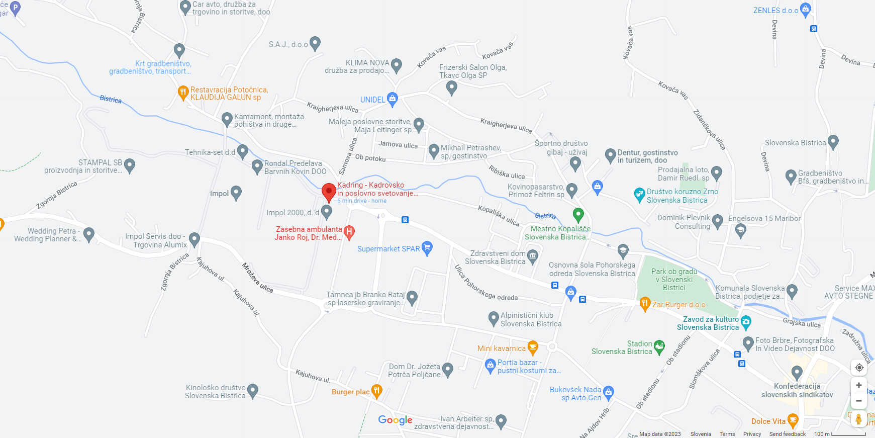 Google map Kadring location